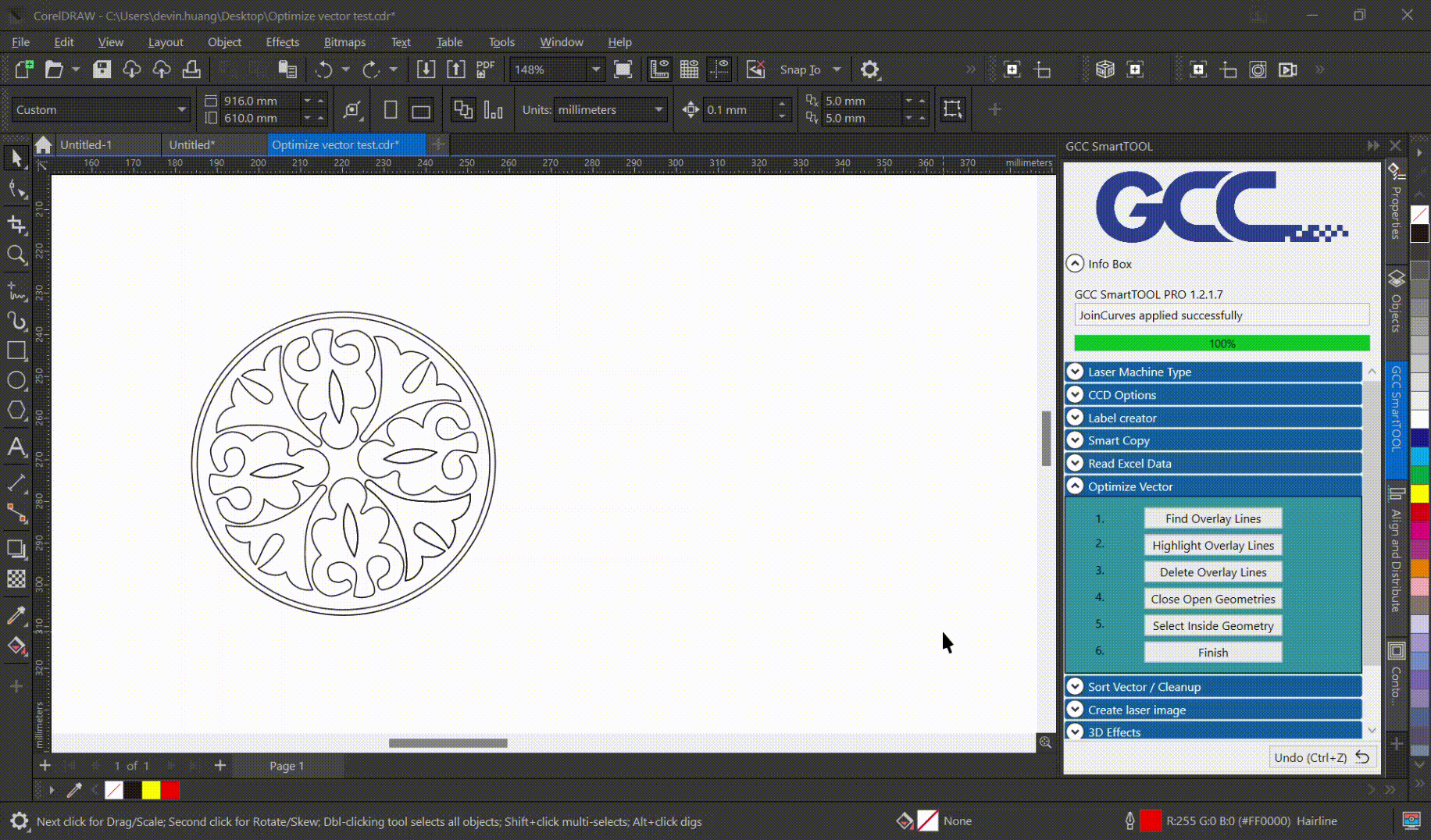 20ips Processing speed with DC servo motor to boost productivity while maintaining precision. | GCC Laser E200S Series Desktop Laser Engraver Feature